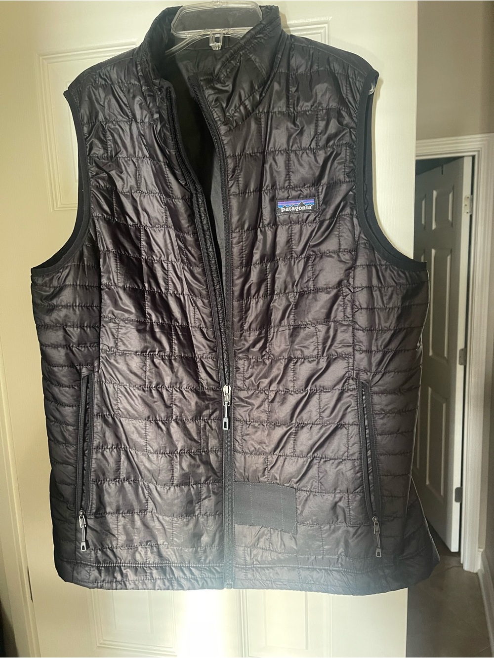 Patagonia Black Quilted Vest with Zip Pockets